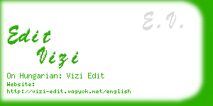 edit vizi business card